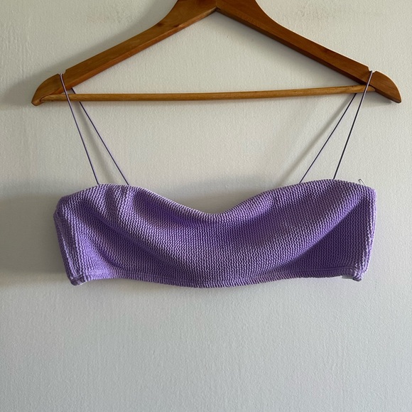 Gigi C Purple Jewel Vivian Bikini Top Size Large EUC - Picture 3 of 7